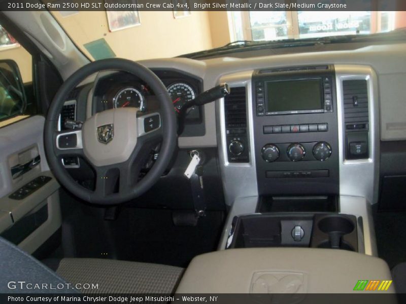 Dashboard of 2011 Ram 2500 HD SLT Outdoorsman Crew Cab 4x4