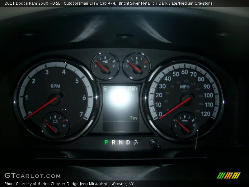 Bright Silver Metallic / Dark Slate/Medium Graystone 2011 Dodge Ram 2500 HD SLT Outdoorsman Crew Cab 4x4