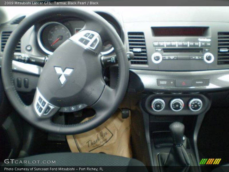 Tarmac Black Pearl / Black 2009 Mitsubishi Lancer GTS