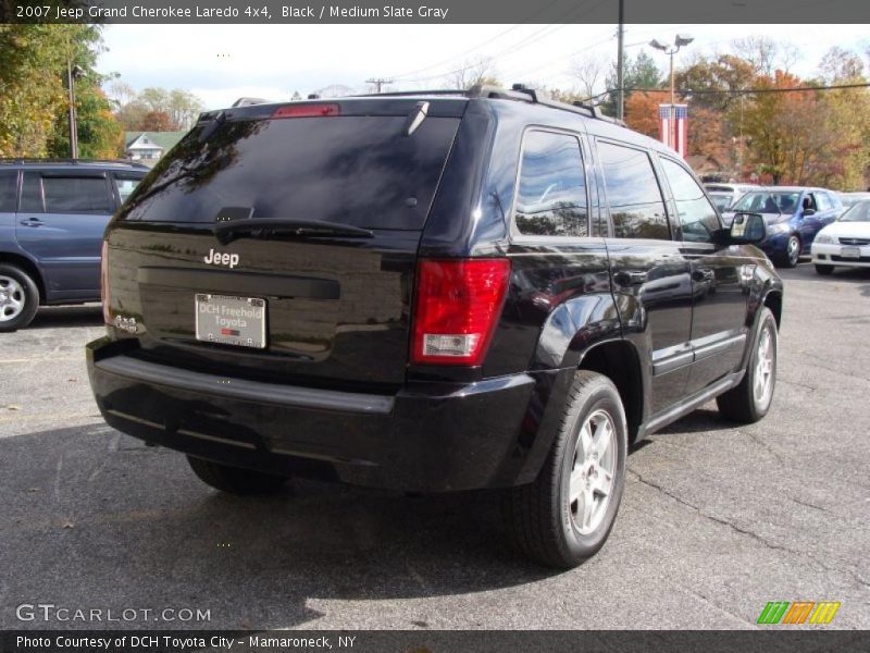Black / Medium Slate Gray 2007 Jeep Grand Cherokee Laredo 4x4