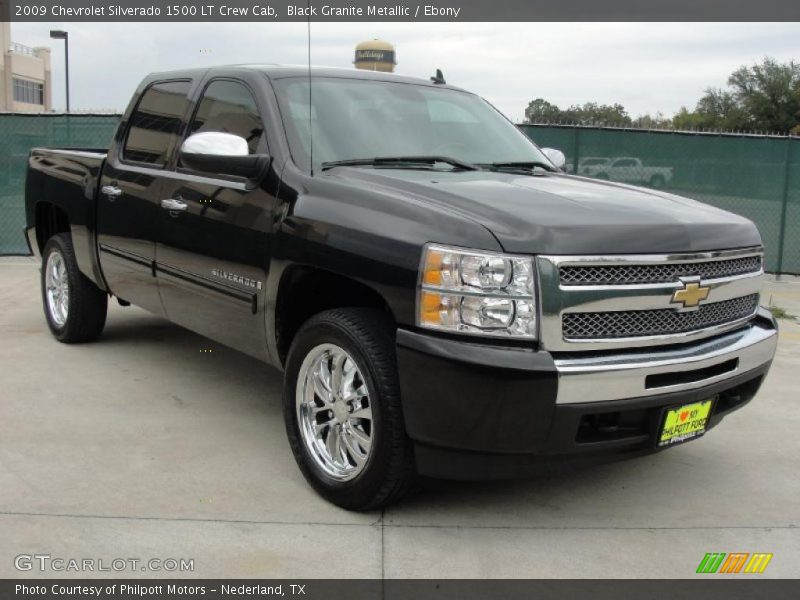 Black Granite Metallic / Ebony 2009 Chevrolet Silverado 1500 LT Crew Cab