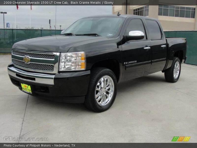 Black Granite Metallic / Ebony 2009 Chevrolet Silverado 1500 LT Crew Cab