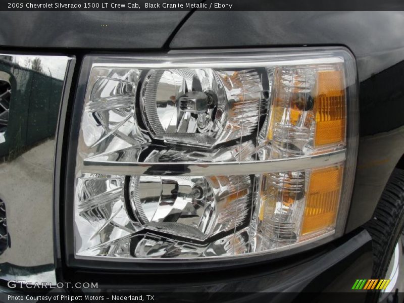 Black Granite Metallic / Ebony 2009 Chevrolet Silverado 1500 LT Crew Cab