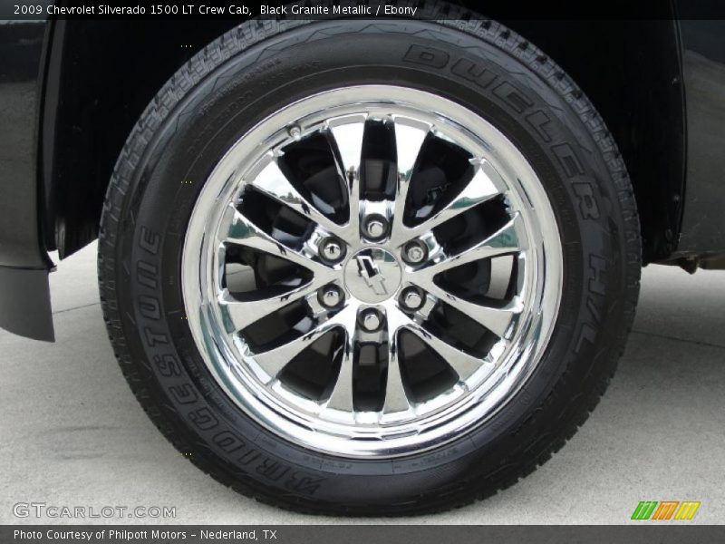 Black Granite Metallic / Ebony 2009 Chevrolet Silverado 1500 LT Crew Cab