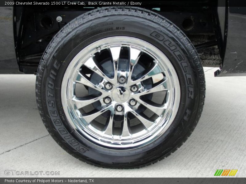 Black Granite Metallic / Ebony 2009 Chevrolet Silverado 1500 LT Crew Cab