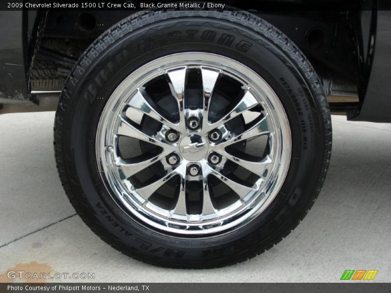 Black Granite Metallic / Ebony 2009 Chevrolet Silverado 1500 LT Crew Cab