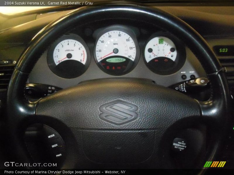 Garnet Red Metallic / Gray 2004 Suzuki Verona LX