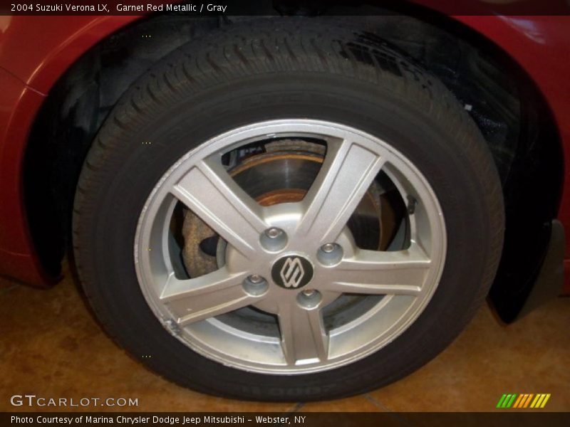 Garnet Red Metallic / Gray 2004 Suzuki Verona LX