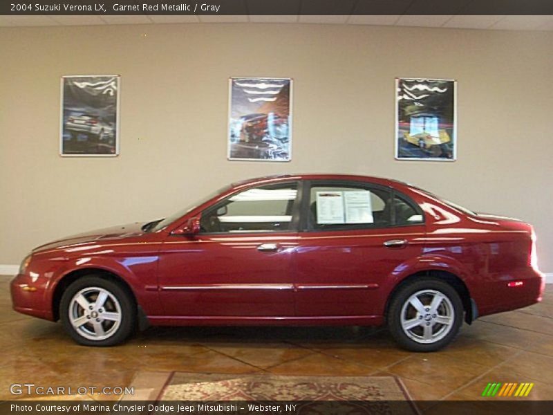 Garnet Red Metallic / Gray 2004 Suzuki Verona LX