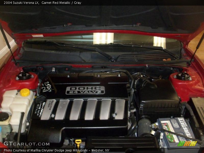 Garnet Red Metallic / Gray 2004 Suzuki Verona LX