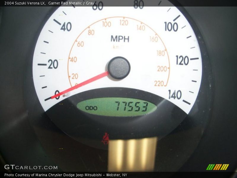 Garnet Red Metallic / Gray 2004 Suzuki Verona LX