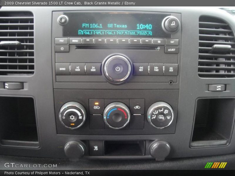 Black Granite Metallic / Ebony 2009 Chevrolet Silverado 1500 LT Crew Cab