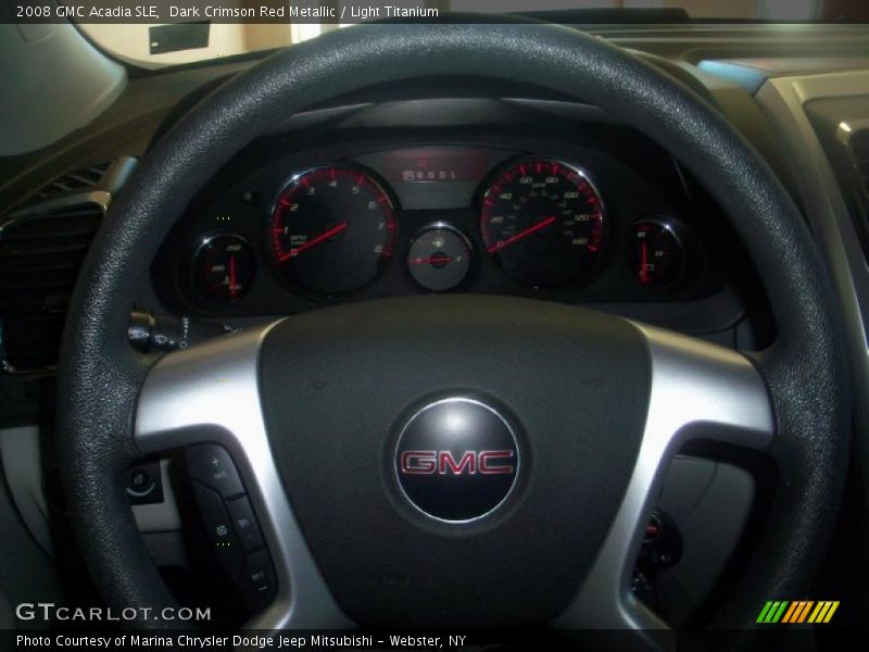 Dark Crimson Red Metallic / Light Titanium 2008 GMC Acadia SLE