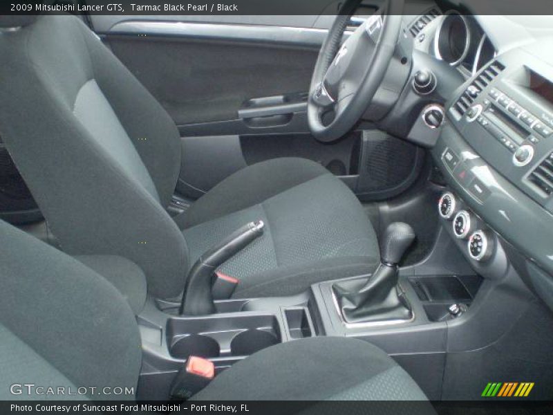 Tarmac Black Pearl / Black 2009 Mitsubishi Lancer GTS