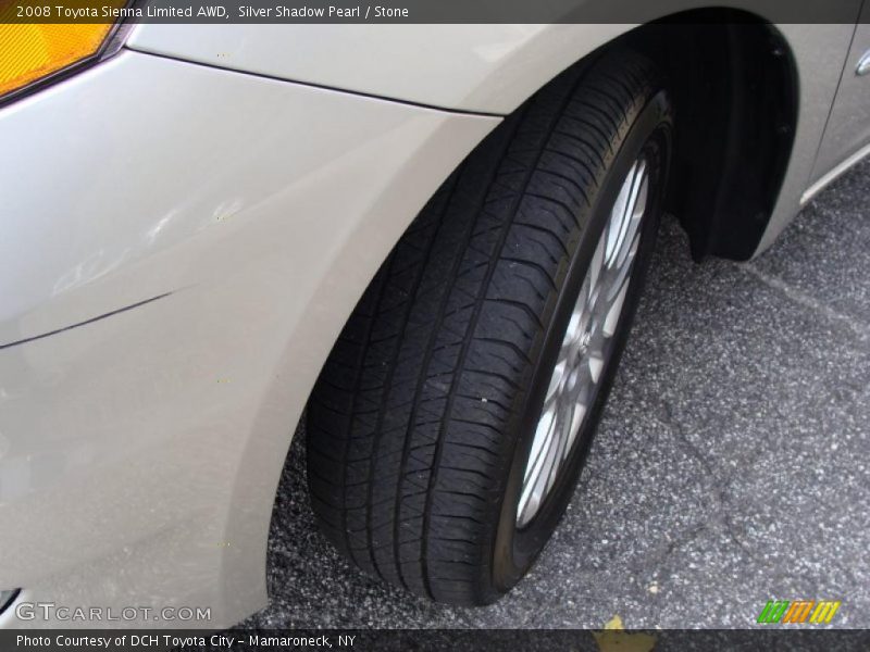 Silver Shadow Pearl / Stone 2008 Toyota Sienna Limited AWD