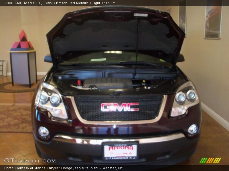 Dark Crimson Red Metallic / Light Titanium 2008 GMC Acadia SLE