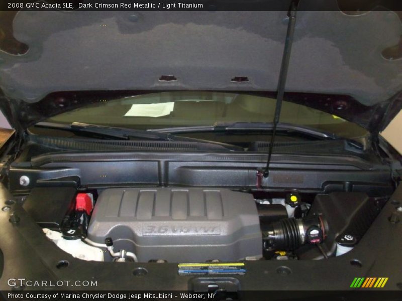 Dark Crimson Red Metallic / Light Titanium 2008 GMC Acadia SLE