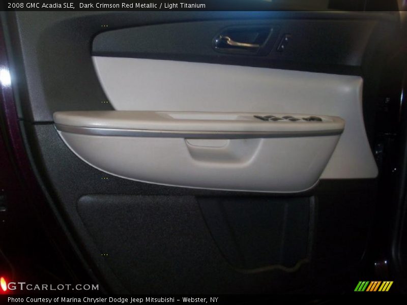 Dark Crimson Red Metallic / Light Titanium 2008 GMC Acadia SLE