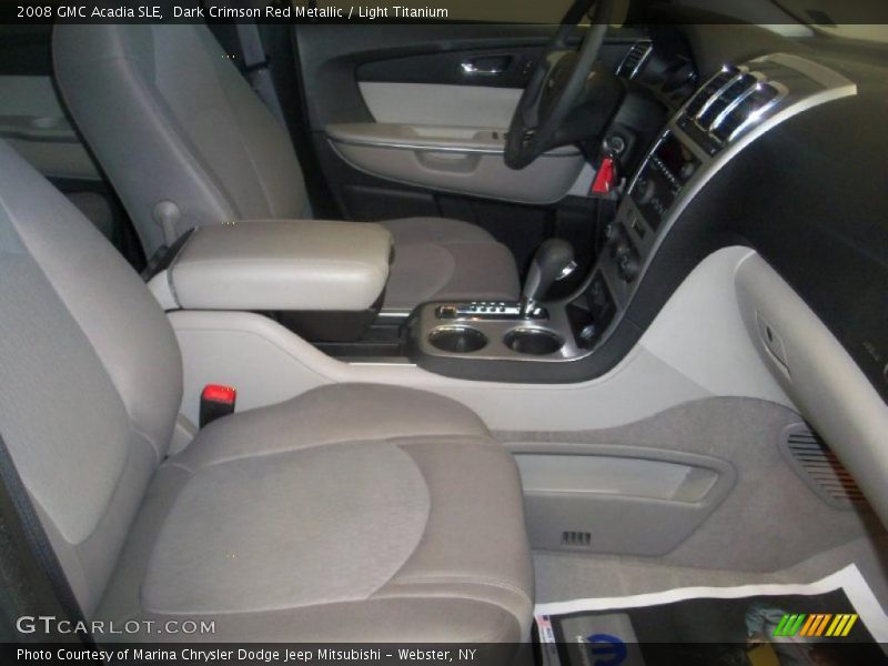 Dark Crimson Red Metallic / Light Titanium 2008 GMC Acadia SLE