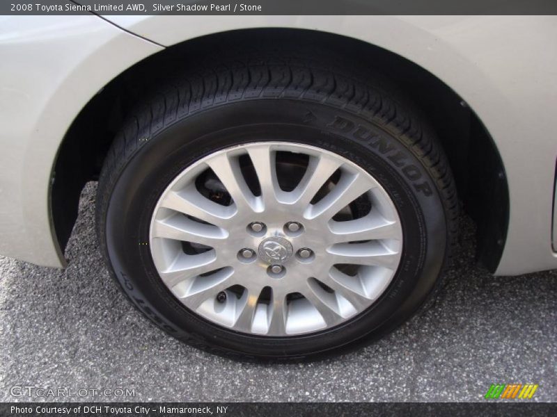 Silver Shadow Pearl / Stone 2008 Toyota Sienna Limited AWD