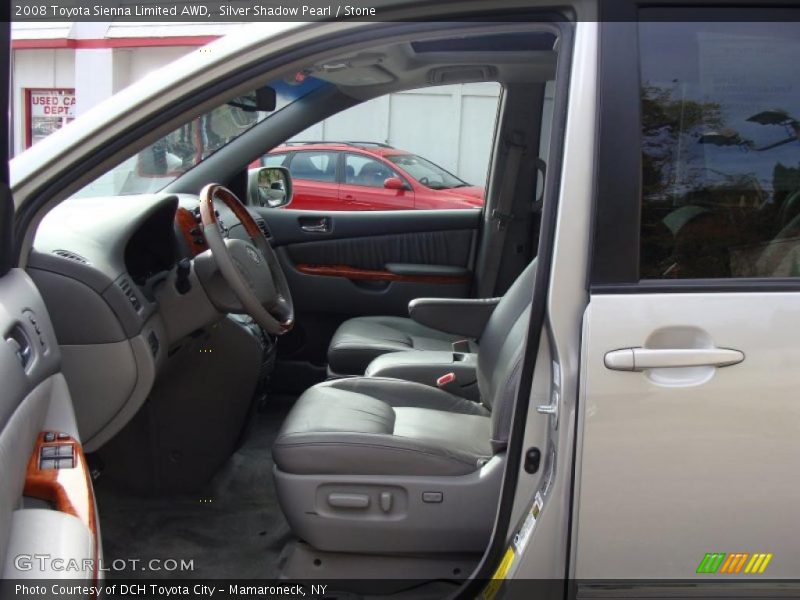 Silver Shadow Pearl / Stone 2008 Toyota Sienna Limited AWD