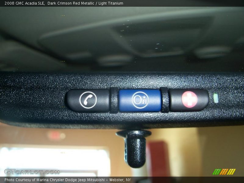 Dark Crimson Red Metallic / Light Titanium 2008 GMC Acadia SLE