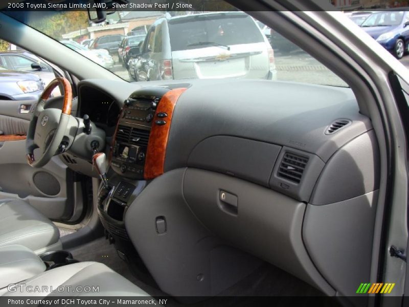 Silver Shadow Pearl / Stone 2008 Toyota Sienna Limited AWD