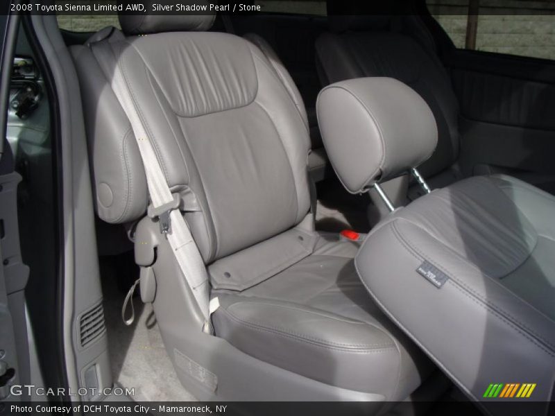 Silver Shadow Pearl / Stone 2008 Toyota Sienna Limited AWD