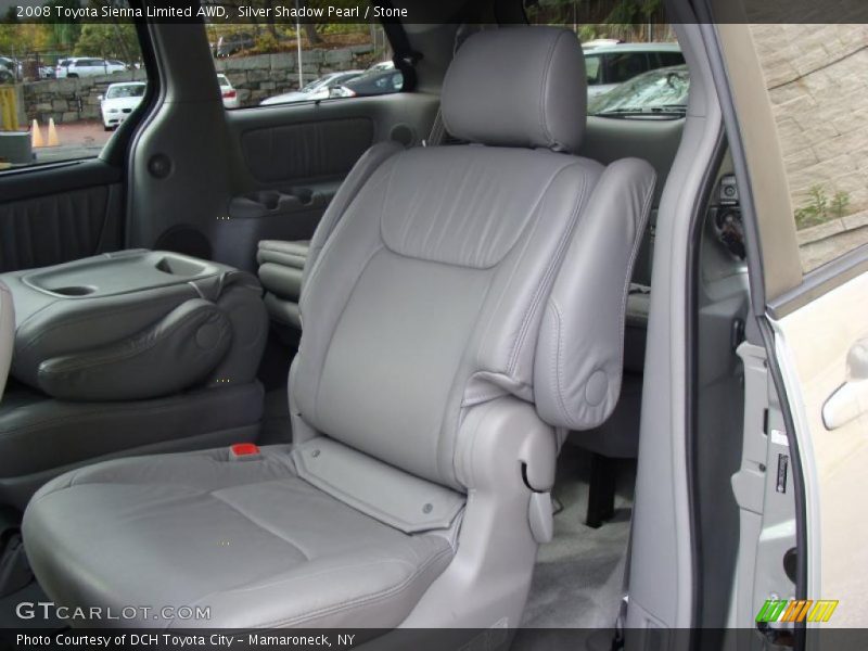 Silver Shadow Pearl / Stone 2008 Toyota Sienna Limited AWD