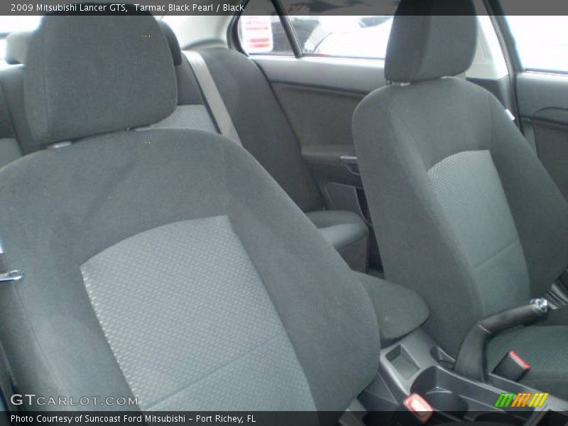 Tarmac Black Pearl / Black 2009 Mitsubishi Lancer GTS