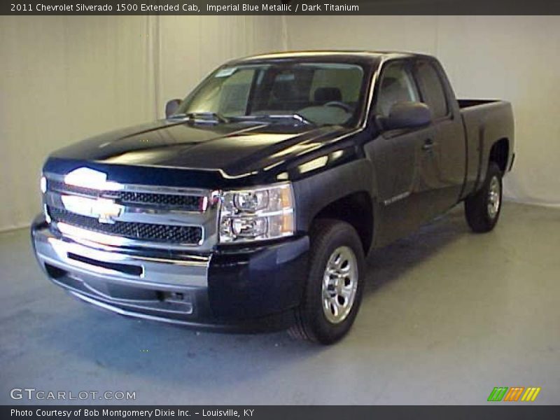 Imperial Blue Metallic / Dark Titanium 2011 Chevrolet Silverado 1500 Extended Cab