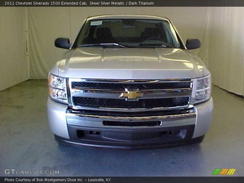 Sheer Silver Metallic / Dark Titanium 2011 Chevrolet Silverado 1500 Extended Cab