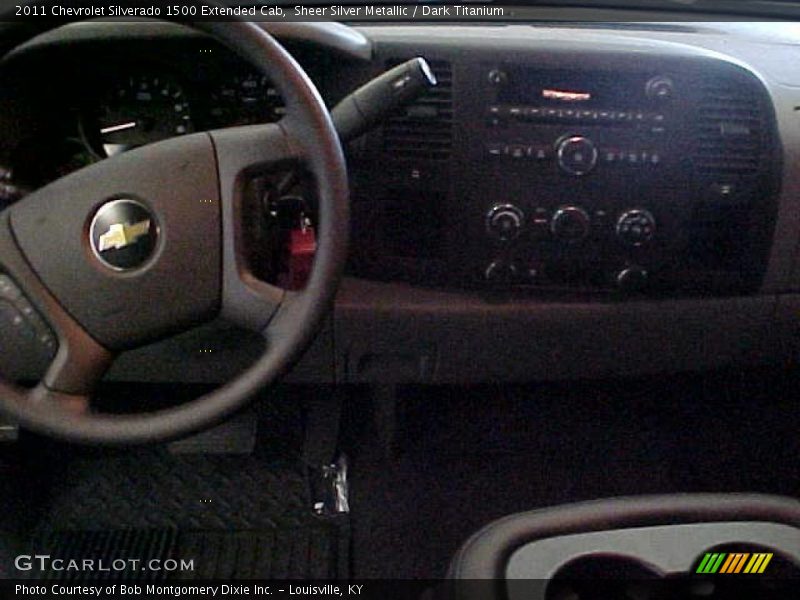 Sheer Silver Metallic / Dark Titanium 2011 Chevrolet Silverado 1500 Extended Cab