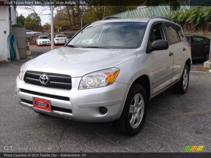 Classic Silver Metallic / Ash 2008 Toyota RAV4 4WD