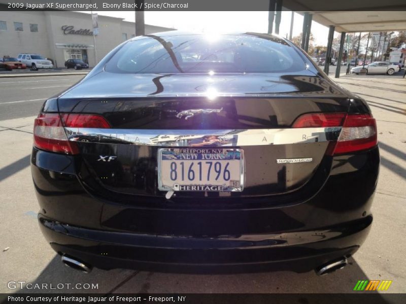 Ebony Black / Spice/Charcoal 2009 Jaguar XF Supercharged