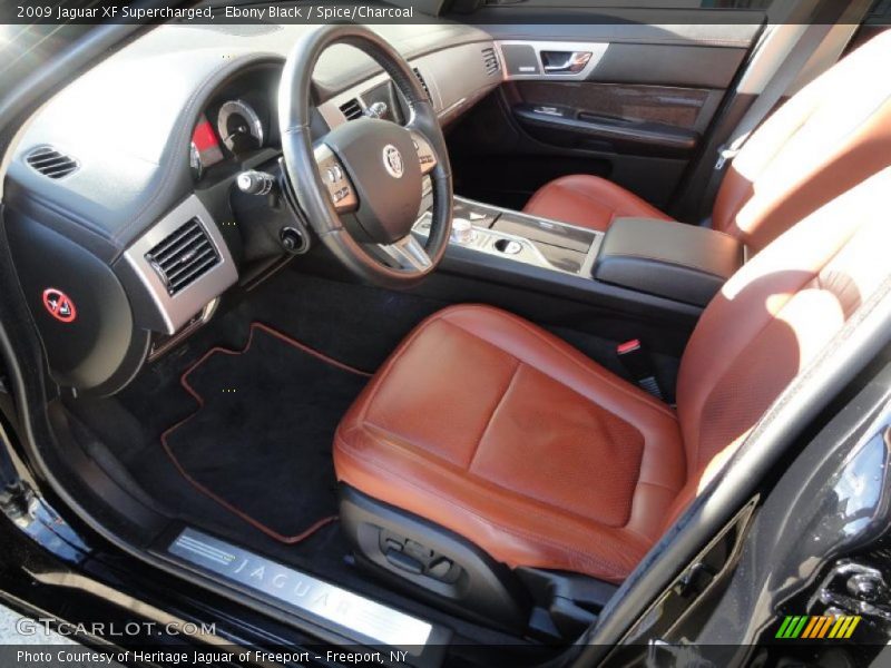  2009 XF Supercharged Spice/Charcoal Interior