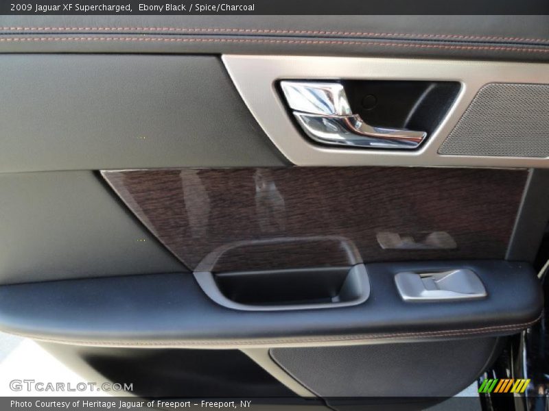Ebony Black / Spice/Charcoal 2009 Jaguar XF Supercharged