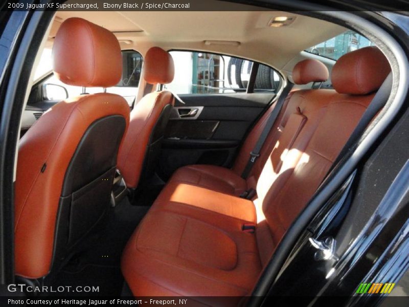 Ebony Black / Spice/Charcoal 2009 Jaguar XF Supercharged
