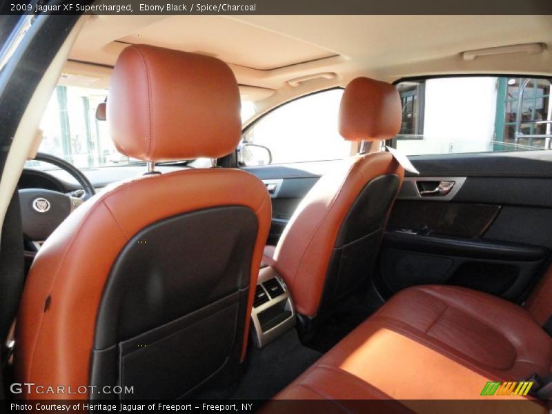 Ebony Black / Spice/Charcoal 2009 Jaguar XF Supercharged