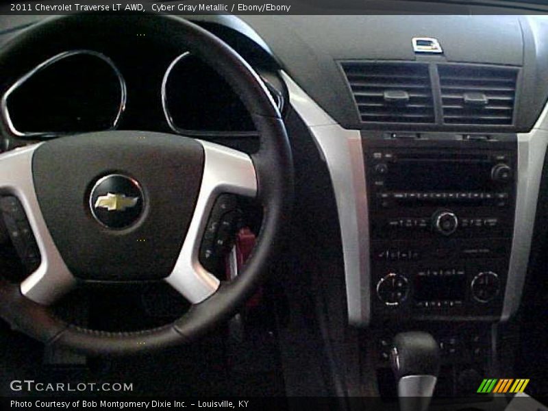 Cyber Gray Metallic / Ebony/Ebony 2011 Chevrolet Traverse LT AWD