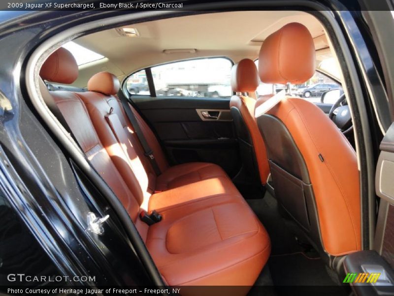Ebony Black / Spice/Charcoal 2009 Jaguar XF Supercharged