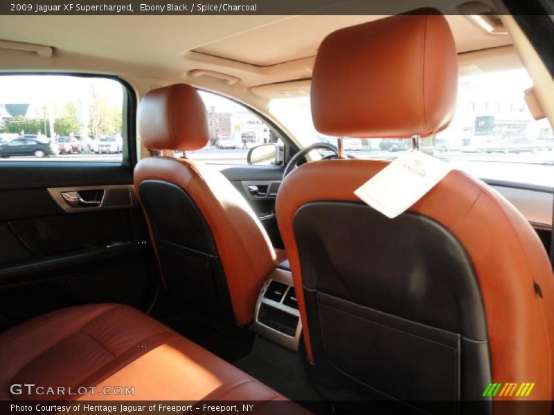 Ebony Black / Spice/Charcoal 2009 Jaguar XF Supercharged