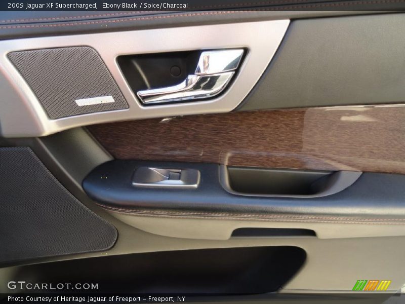 Ebony Black / Spice/Charcoal 2009 Jaguar XF Supercharged
