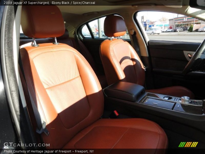 Ebony Black / Spice/Charcoal 2009 Jaguar XF Supercharged