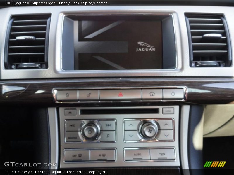 Ebony Black / Spice/Charcoal 2009 Jaguar XF Supercharged