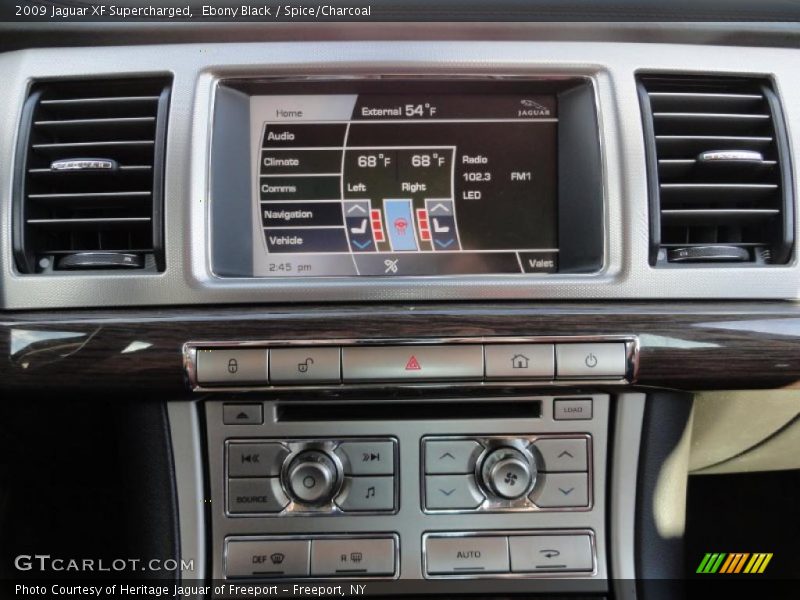 Ebony Black / Spice/Charcoal 2009 Jaguar XF Supercharged