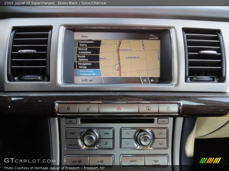 Navigation of 2009 XF Supercharged