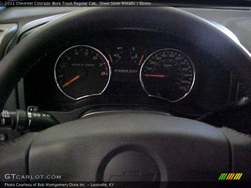 Sheer Silver Metallic / Ebony 2011 Chevrolet Colorado Work Truck Regular Cab