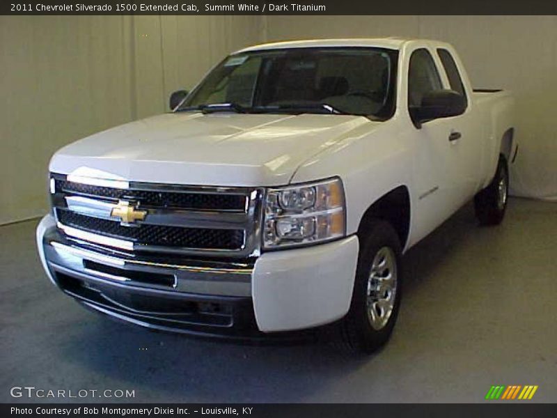 Summit White / Dark Titanium 2011 Chevrolet Silverado 1500 Extended Cab