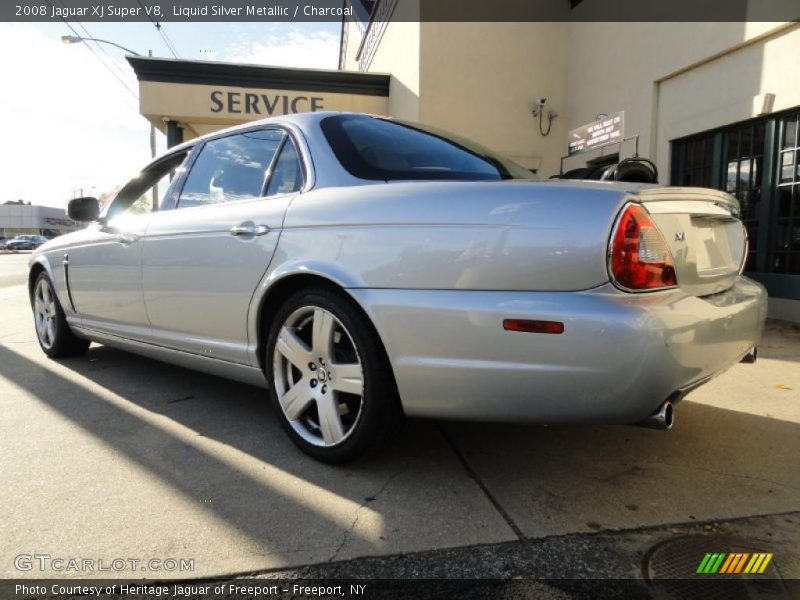 Liquid Silver Metallic / Charcoal 2008 Jaguar XJ Super V8